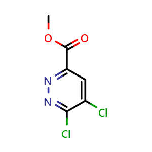 Chemical structure of Methyl 5,6-dichloropyridazine-3-carboxylate , CAS 1591827-51-8, AChemBlock AD281219