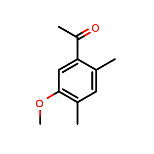 Chemical structure of 1-(5-Methoxy-2,4-dimethylphenyl)ethanone , CAS 53005-51-9, AChemBlock AD281246