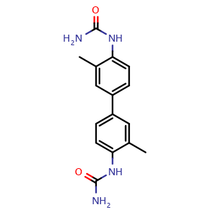 Chemical structure of 1,1'-(3,3'-Dimethyl-[1,1'-biphenyl]-4,4'-diyl)diurea , CAS 2251763-73-0, AChemBlock AD281277