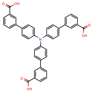Chemical structure of 4',4''',4'''''-Nitrilotris(([1,1'-biphenyl]-3-carboxylic acid)) , CAS 2338875-40-2, AChemBlock AD281287