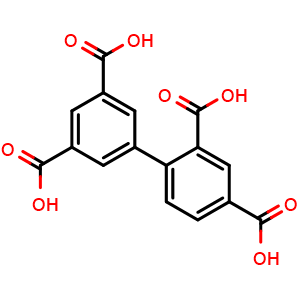 Chemical structure of [1,1'-Biphenyl]-2,3',4,5'-tetracarboxylic acid , CAS 1689528-82-2, AChemBlock AD281298