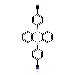 Chemical structure of 4,4'-(Phenazine-5,10-diyl)dibenzonitrile , CAS 1638702-80-3, AChemBlock AD281306