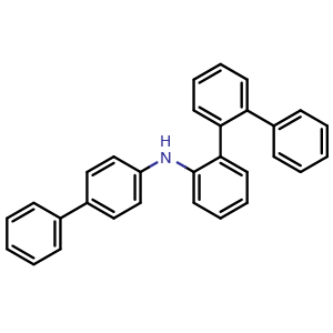 Chemical structure of N-([1,1'-Biphenyl]-4-yl)-[1,1':2',1''-terphenyl]-2-amine , CAS 2636856-64-7, AChemBlock AD281439