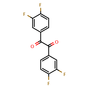 Chemical structure of 1,2-Bis(3,4-difluorophenyl)-1,2-ethanedione , CAS 942407-05-8, AChemBlock AD281672