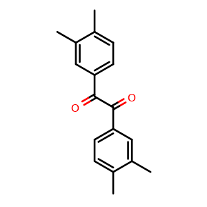 Chemical structure of 1,2-Bis(3,4-dimethylphenyl)ethane-1,2-dione , CAS 134462-68-3, AChemBlock AD281675