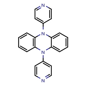 Chemical structure of 5,10-Di(pyridin-4-yl)-5,10-dihydrophenazine , CAS 2375016-11-6, AChemBlock AD281789