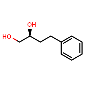 Chemical structure of (S)-4-Phenylbutane-1,2-diol , CAS 124988-64-3, AChemBlock AD281812
