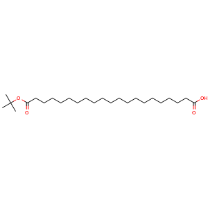 Chemical structure of 21-(tert-Butoxy)-21-oxohenicosanoic acid , CAS 3046115-41-4, AChemBlock AD281816