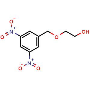 Chemical structure of 2-[(3,5-Dinitrophenyl)methoxy]ethanol , CAS 127589-81-5, AChemBlock AD281833