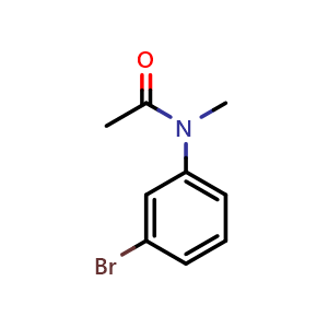 Chemical structure of N-(3-Bromophenyl)-N-methylacetamide , CAS 908098-41-9, AChemBlock AD281860