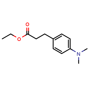 Chemical structure of Ethyl 4-(dimethylamino)benzenepropanoate , CAS 7116-46-3, AChemBlock AD281870