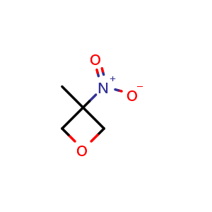 Chemical structure of 3-Methyl-3-nitrooxetane , CAS 110866-62-1, AChemBlock AD281873