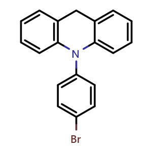 Chemical structure of 10-(4-Bromophenyl)-9,10-dihydroacridine , CAS 2235395-02-3, AChemBlock AD281884