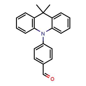 Chemical structure of 4-(9,9-Dimethylacridin-10(9H)-yl)benzaldehyde , CAS 2148301-46-4, AChemBlock AD281891