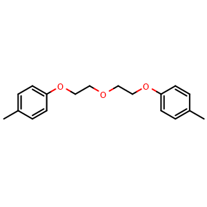 Chemical structure of 4,4'-((Oxybis(ethane-2,1-diyl))bis(oxy))bis(methylbenzene) , CAS 148257-95-8, AChemBlock AD281923