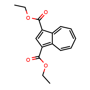 Chemical structure of 1,3-Diethyl 1,3-azulenedicarboxylate , CAS 36044-39-0, AChemBlock AD282010