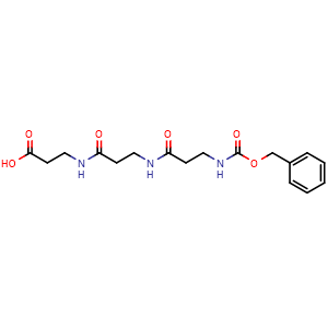 Chemical structure of 5,9,13-Trioxo-15-phenyl-14-oxa-4,8,12-triazapentadecanoic acid , CAS 73265-07-3, AChemBlock AD282015