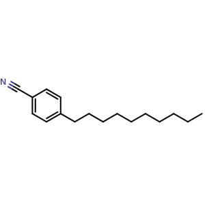 Chemical structure of 4-Decylbenzonitrile , CAS 744255-67-2, AChemBlock AD282036