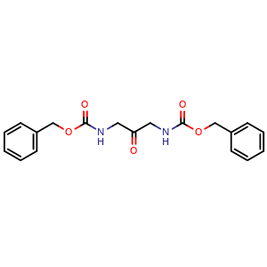 Chemical structure of Dibenzyl (2-oxopropane-1,3-diyl)dicarbamate , CAS 247102-04-1, AChemBlock AD282069