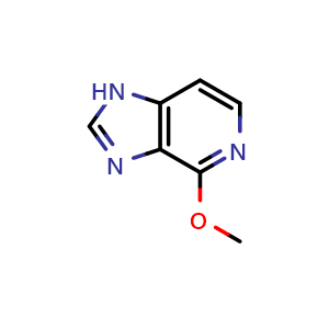 Chemical structure of 4-Methoxy-1H-imidazo[4,5-c]pyridine , CAS 158089-18-0, AChemBlock AD282147