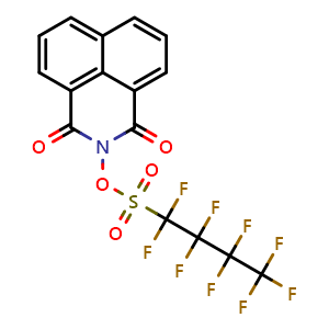 Chemical structure of N-Nonafluorobutanesulfonyloxy-1,8-naphthalimide , CAS 171417-91-7, AChemBlock AD282156