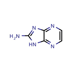 Chemical structure of 1H-Imidazo[4,5-b]pyrazin-2-amine , CAS 361382-81-2, AChemBlock AD282218