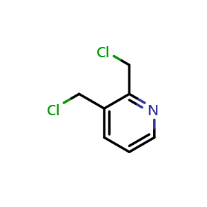 Chemical structure of 2,3-Bis(chloromethyl)pyridine , CAS 45754-12-9, AChemBlock AD282227