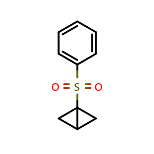 Chemical structure of 1-(Phenylsulfonyl)bicyclo[1.1.0]butane , CAS 80989-84-0, AChemBlock AD282244