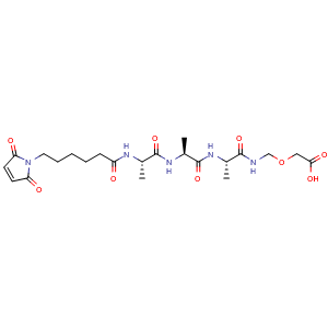 Chemical structure of MC-AAA-NHCH2OCH2COOH , CAS 2414594-28-6, AChemBlock AD282277