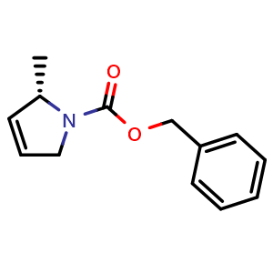 Chemical structure of (S)-1-Benzyloxycarbonyl-2-methyl-2,5-dihydro-1H-pyrrole , CAS 312296-91-6, AChemBlock AD282338