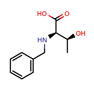 Chemical structure of N-Benzyl-D-threonine , CAS 890131-93-8, AChemBlock AD282342