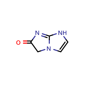 Chemical structure of 1,5-Dihydroimidazo[1,2-a]imidazol-6-one , CAS 1781044-79-8, AChemBlock AD282400
