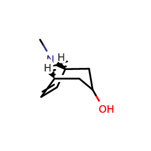 Chemical structure of (1R,5S)-8-Methyl-8-azabicyclo[3.2.1]oct-6-en-3-ol , CAS 20513-09-1, AChemBlock AD282419