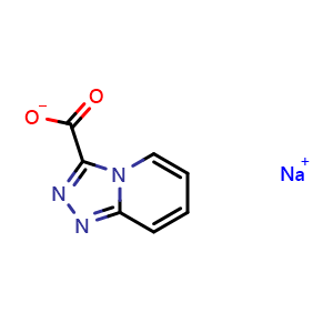Chemical structure of Sodium [1,2,4]triazolo[4,3-a]pyridine-3-carboxylate , CAS 2920427-62-7, AChemBlock AD282482