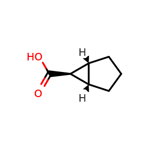 Chemical structure of rel-(1alpha,5alpha,6alpha)-Bicyclo[3.1.0]hexane-6-carboxylic acid , CAS 4971-24-8, AChemBlock AD282525