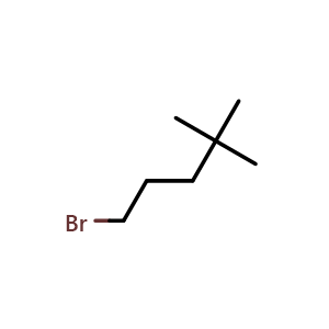 Chemical structure of 1-Bromo-4,4-dimethylpentane , CAS 6570-95-2, AChemBlock AD282552