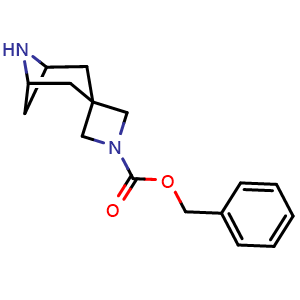 Chemical structure of benzyl spiro[6-azabicyclo[3.1.1]heptane-3,3'-azetidine]-1'-carboxylate , AChemBlock AD282646