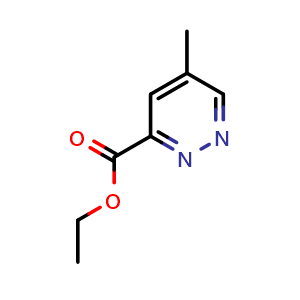 Chemical structure of Ethyl 5-methylpyridazine-3-carboxylate , AChemBlock AD282649