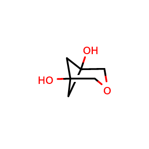 Chemical structure of 3-Oxabicyclo[3.1.1]heptane-1,5-diol , AChemBlock AD282695
