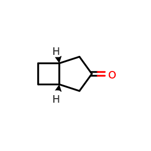 Chemical structure of rel-(1R,5S)-bicyclo[3.2.0]heptan-3-one , AChemBlock AD282756