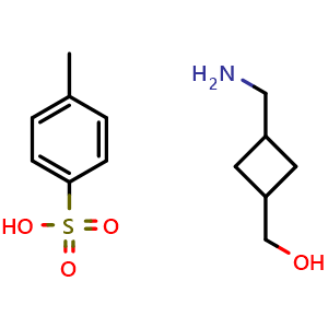 Chemical structure of (3-(Aminomethyl)cyclobutyl)methanol p-toluenesulfonic acid , AChemBlock AD282767