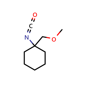 Chemical structure of 1-Isocyanato-1-(methoxymethyl)cyclohexane , AChemBlock AD282774
