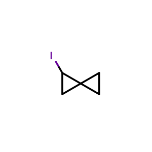Chemical structure of 1-Iodospiro[2.2]pentane , AChemBlock AD282778