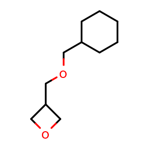 Chemical structure of 3-((Cyclohexylmethoxy)methyl)oxetane , AChemBlock AD282781