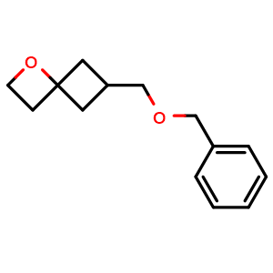 Chemical structure of 6-Benzyloxymethyl-1-oxaspiro[3.3]heptane , AChemBlock AD282782