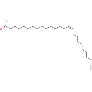 Chemical structure of (15Z)-Hexacos-15-en-25-ynoic acid , AChemBlock AD282792