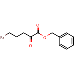 Chemical structure of Benzyl 5-bromo-2-oxopentanoate , AChemBlock AD282810