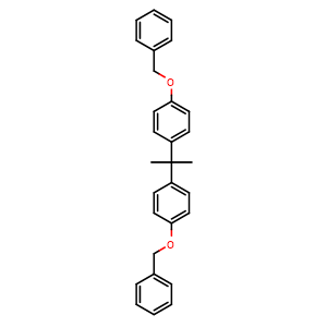 Chemical structure of 4,4'-(Propane-2,2-diyl)bis[(benzyloxy)benzene] , AChemBlock AD282830
