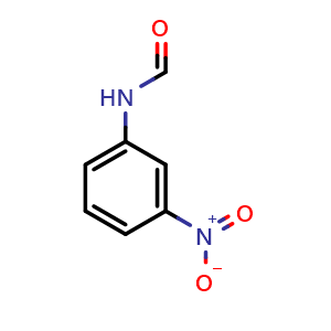 Chemical structure of 3-Nitroformanilide , CAS 102-38-5, AChemBlock AD282840