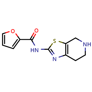 Chemical structure of N-(4,5,6,7-Tetrahydrothiazolo[5,4-c]pyridin-2-yl)furan-2-carboxamide , CAS 1082491-76-6, AChemBlock AD282842